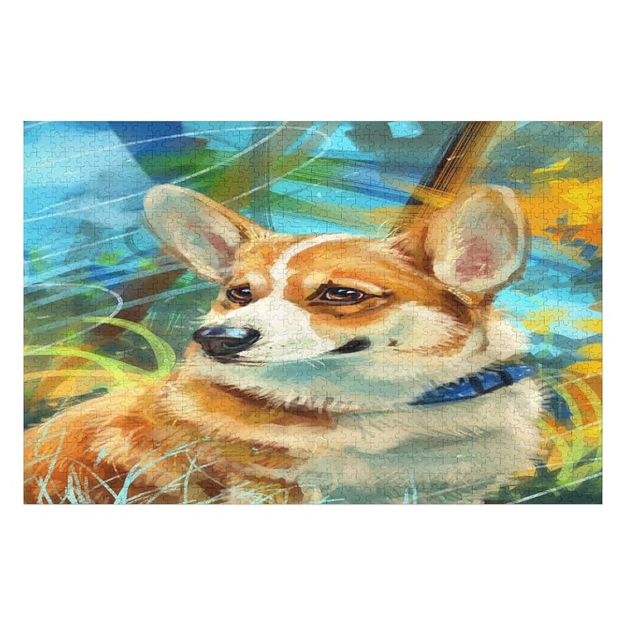 新品未使用、未開封です。 コーギーのジグゾーパズルとフレーム付きです。 61VgsuWBO8L.jpg_BO30,255,255,