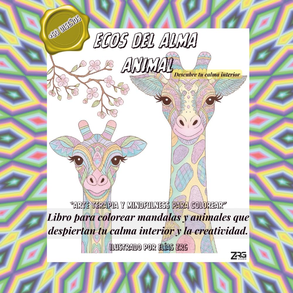 Ecos del alma animal. libro para colorear mandalas y animales.: Relaja tu mente, encuentra calma interior y despierta tu creatividad con más de 60 diseños originales para adultos.