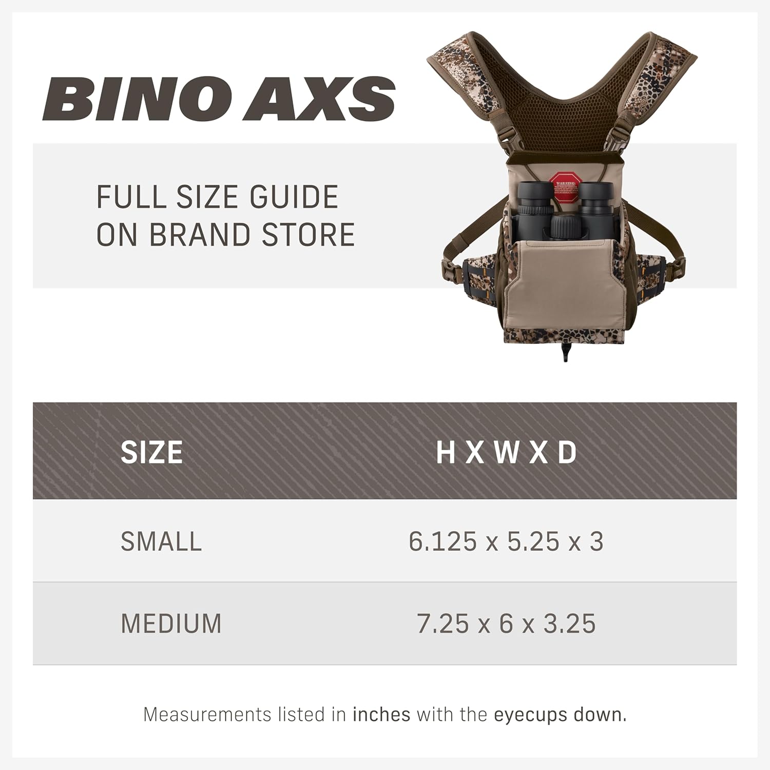 Badlands Bino AXS - Modular Binocular Harness System for Optimal Performance and Durability