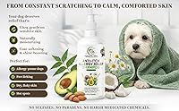 Vista 4 de Champú antipicazón para perros para alergias y piel sensible - Aceite de avena, aguacate, almendra, neem y manzanilla - Alergias, puntos calientes