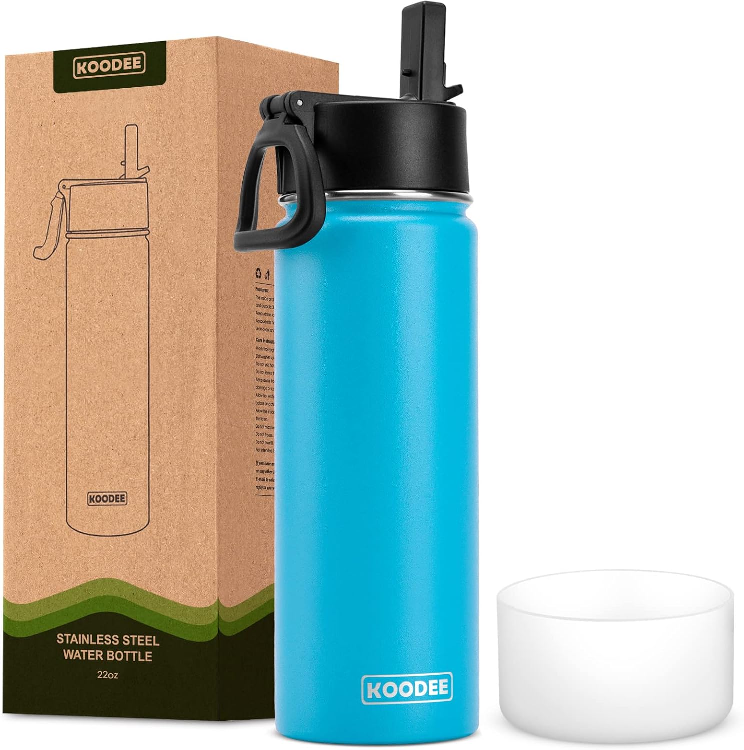 koodee Inuslated Water Bottle 22 oz Stainless Steel Vacuum