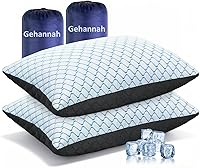 Vista 9 de Gehannah Almohada de Viaje - Paquete de 1 Almohada Grande Compresible para Acampar para Dormir - Espuma de Memoria Triturada con 1 Bolsa