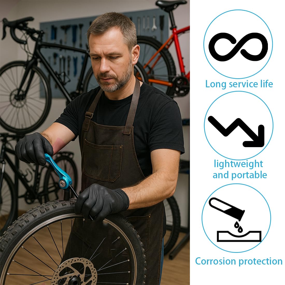 2 Pezzi Sganci Rapidi in Lega per Bici, Spiedini Bici in Lega di Alluminio,Bicicletta Mozzo Ruota Spiedini Set, per Bicicletta Mozzo Ruota Anteriore 115mm e Posteriore 150mm