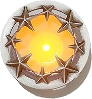Vista 15 de Cubiertas para Velas Perfumadas con Estrellas Plateadas, Frascos Decorados, Tapas Pantallas Fundas, Prevenir el Contacto, Apoyan el Derretimiento