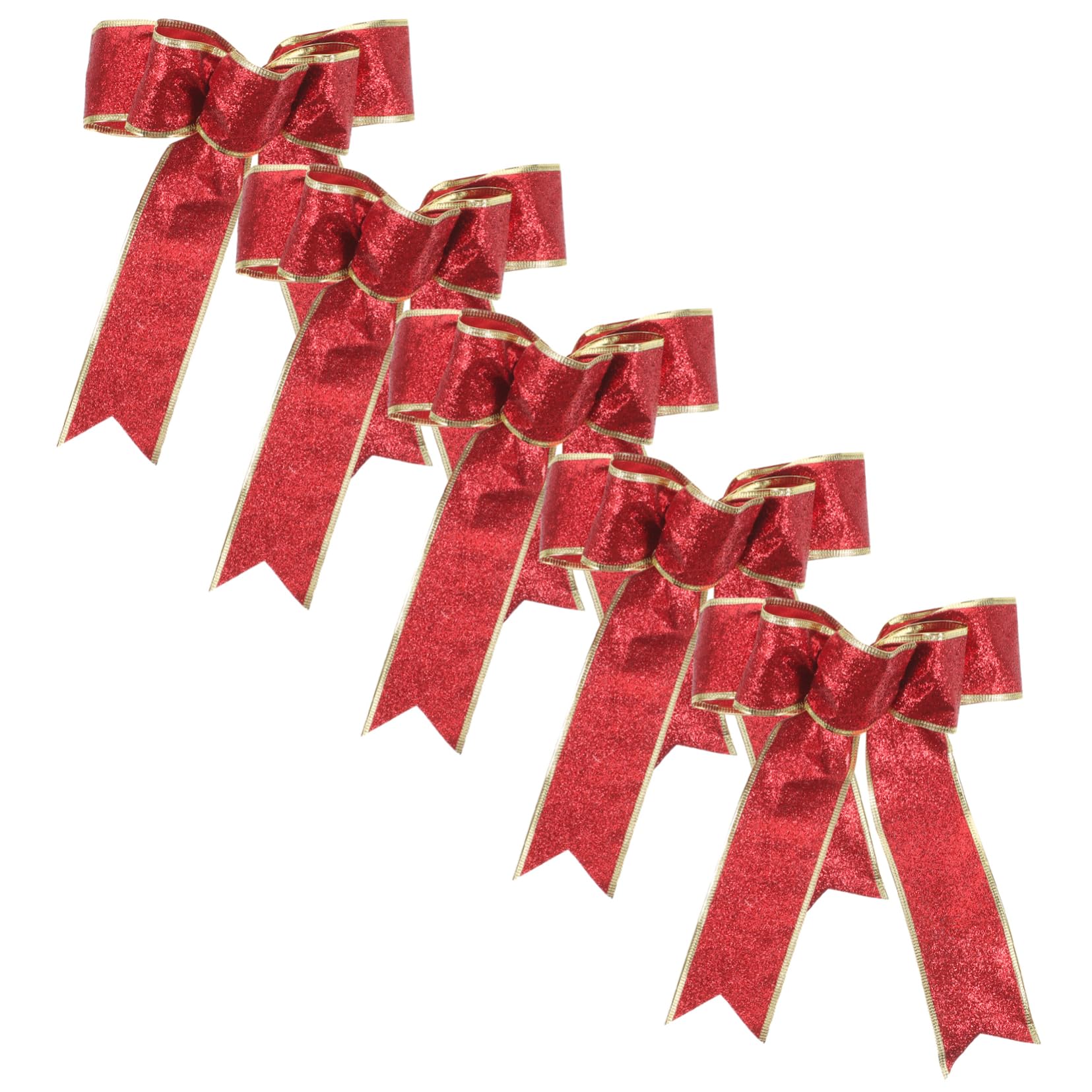 FRCOLOR 15 Piezas de de de Guirnalda de Navidad Grandes Lazos navideños Decoraciones de Ceremonia de Boda Adornos para arboles de Navidad Lazo de de Navidad