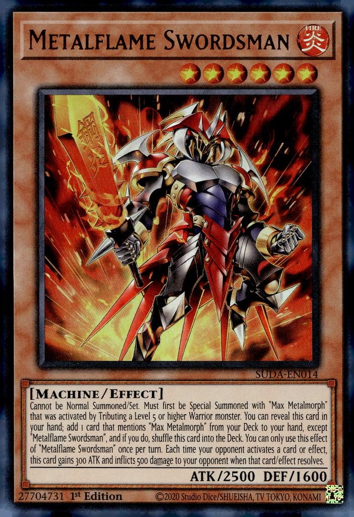 Amazon.com: Metalflame Swordsman - SUDA-EN014 - Ultra Rare - 1st