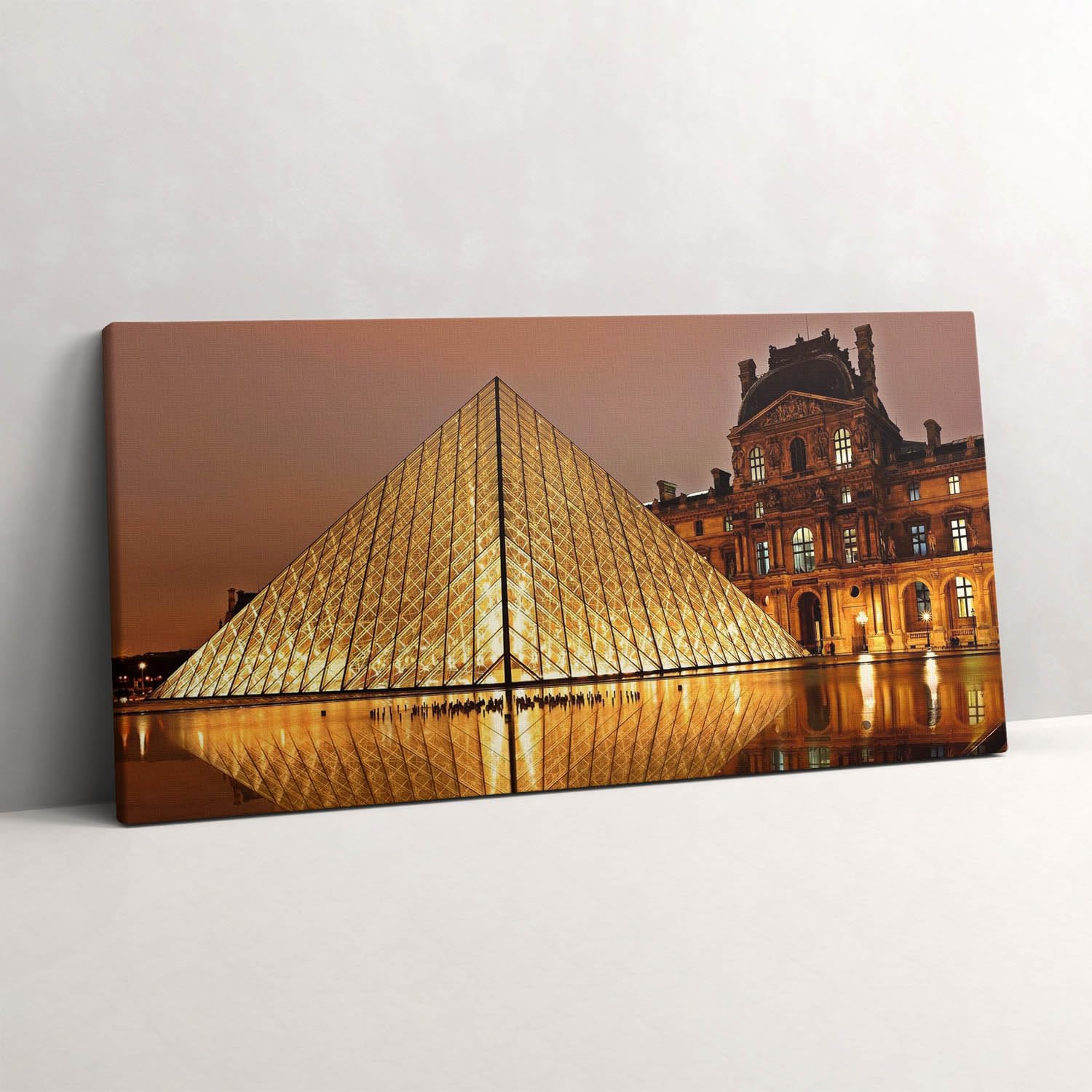 Musée du Louvre Image sur Toile - Évocation de Paris en Décoration Murale - 6