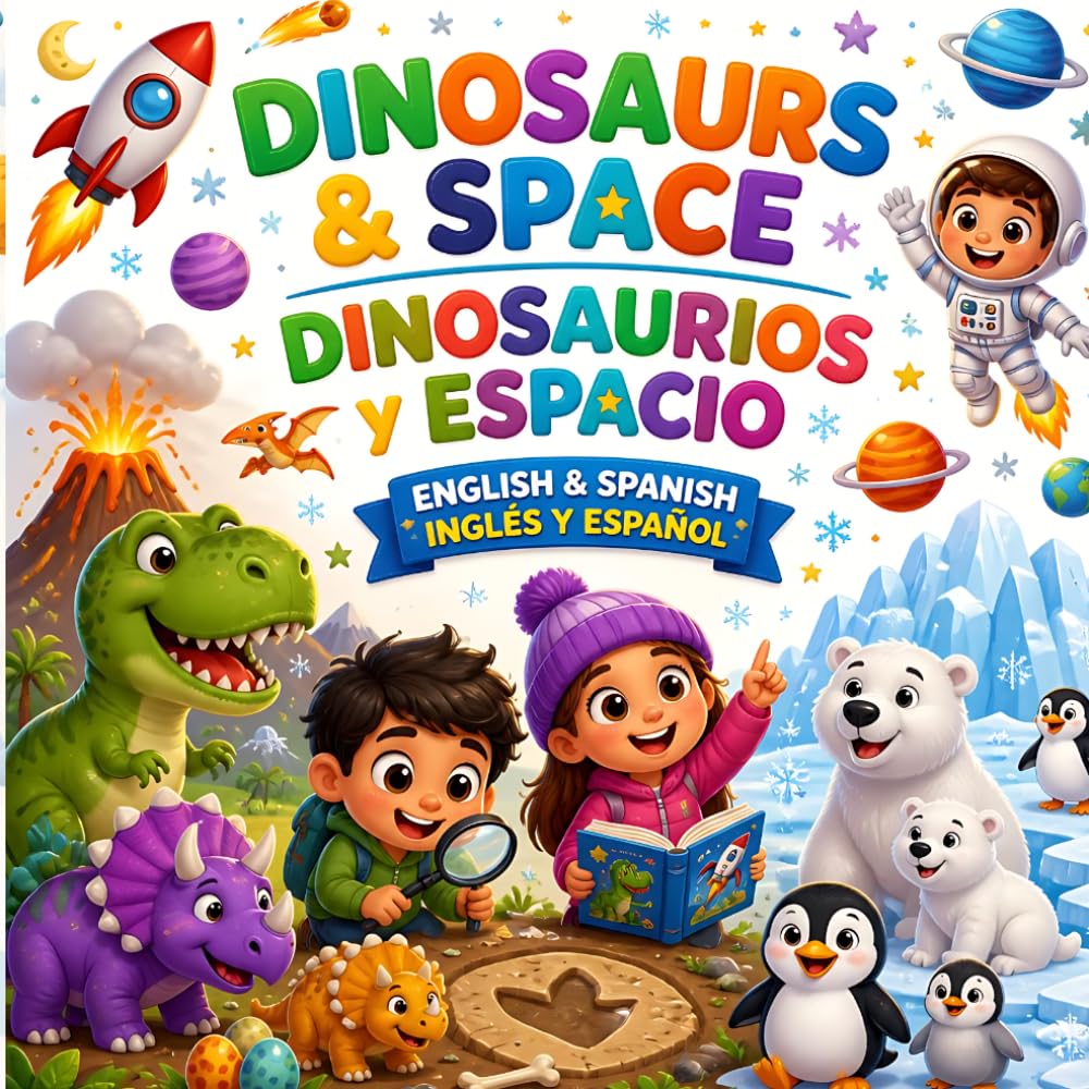 DINOSAURS & SPACE Dinosaurios y Espacio: English & Spanish / Inglés y Español