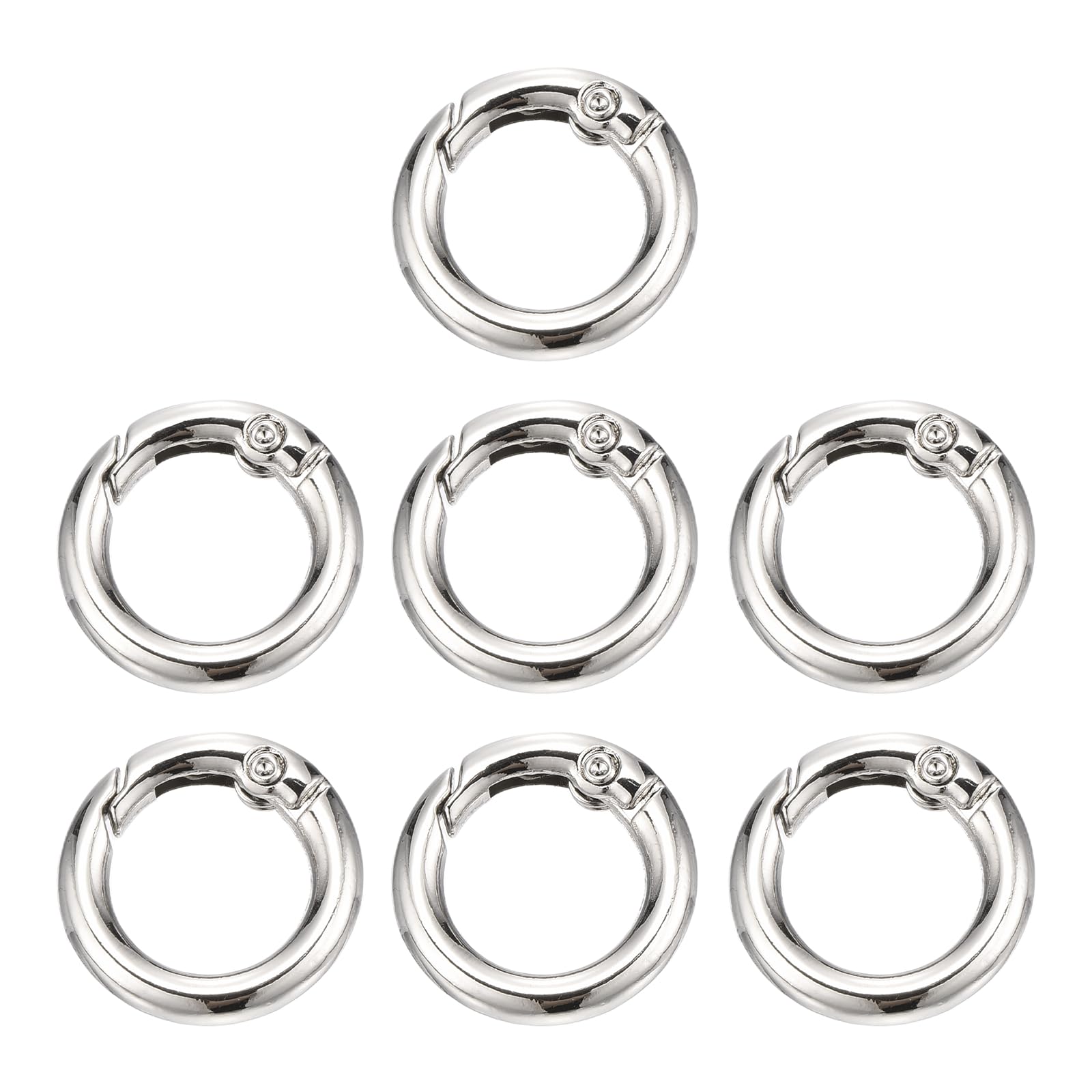 PATIKIL 7 Pcs Metal Spring O Rings