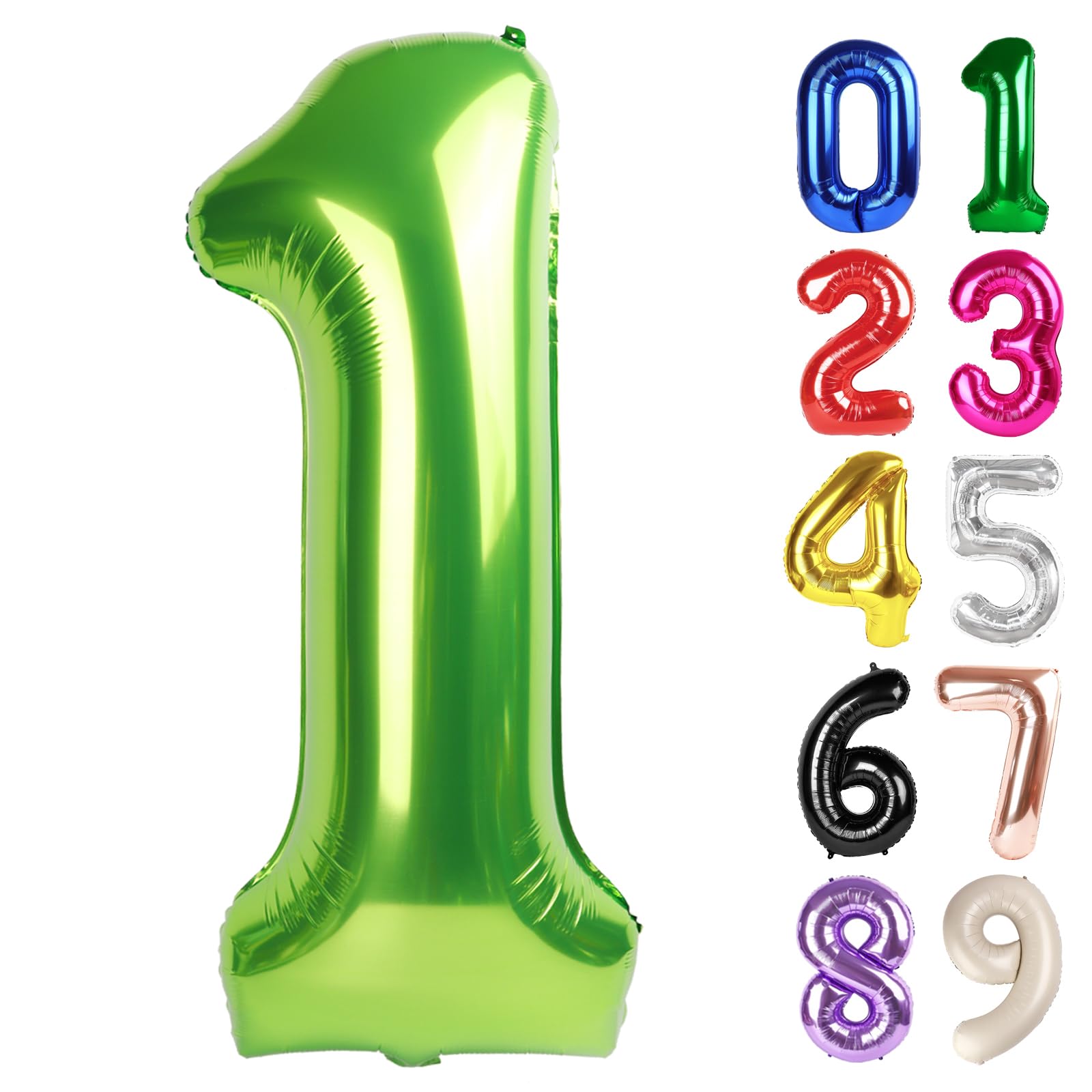 Photo 1 of KEXINGTUO 1 Birthday Balloon - Light Green, 40 Inch