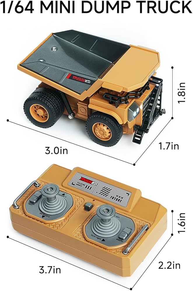 Amazon.com: BRRRRT 1/64 RC Dump Truck,Mini Dump Truck Toy,8