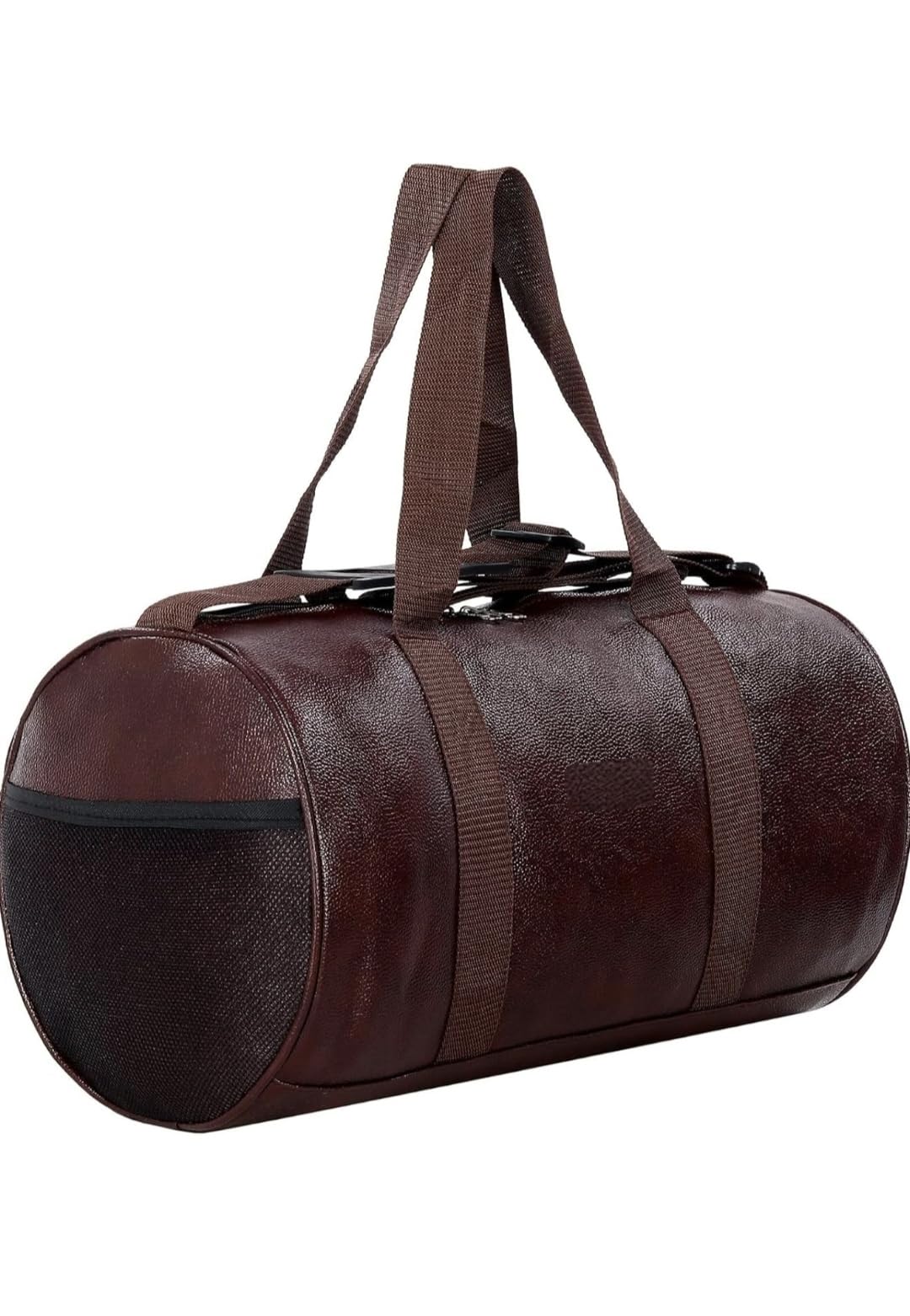 treggo Brown Leatherette Duffel Travel Gym Bag for Men & Women – Stylish Multipurpose Sports, Weekend & Office Carry Bag with Shoulder Strap-picture-31
