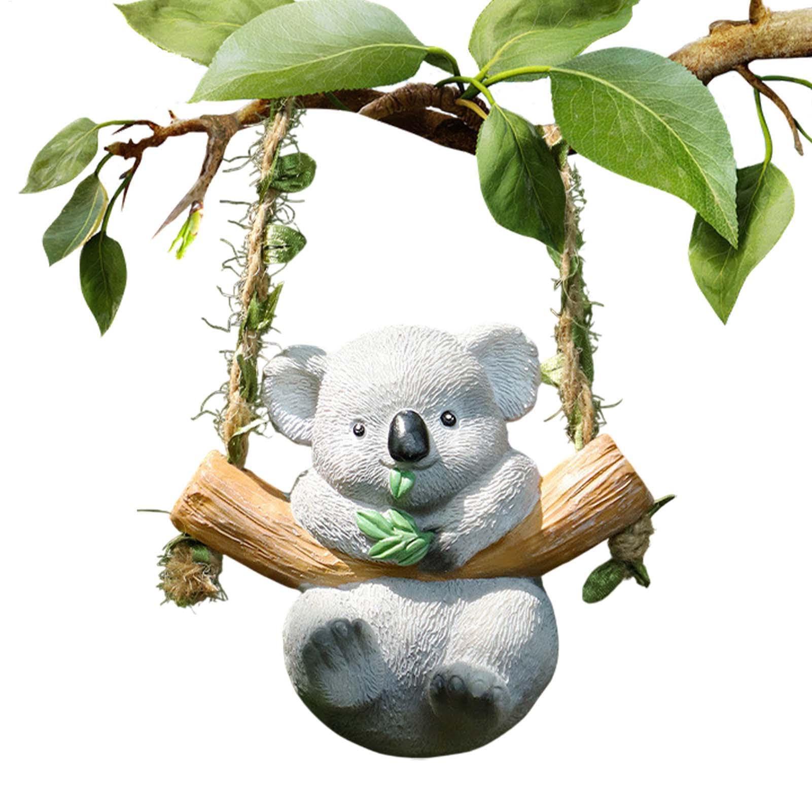 Figura de animales de jardín con diseño colgante de resina realista
