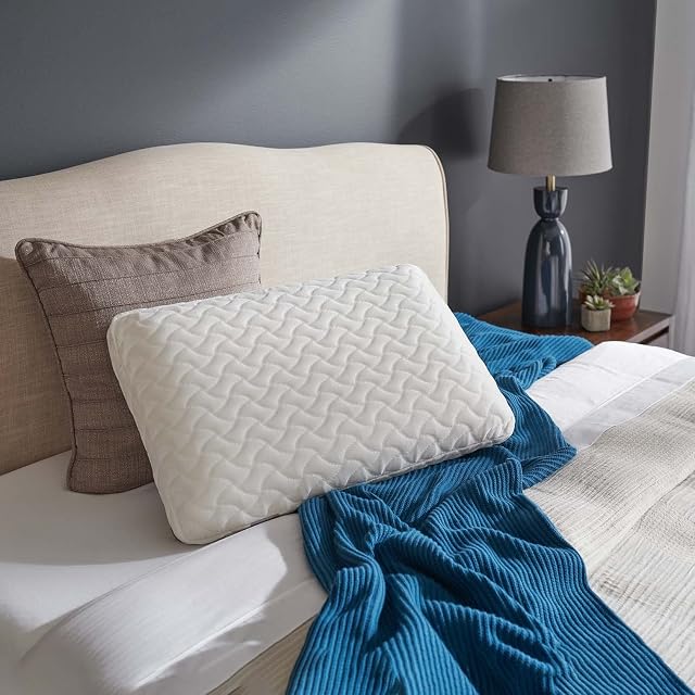 TEMPUR-PEDIC TEMPUR-Cloud Pillow for Sleeping, Standard, Memory foam, White, (Pack of 1)
