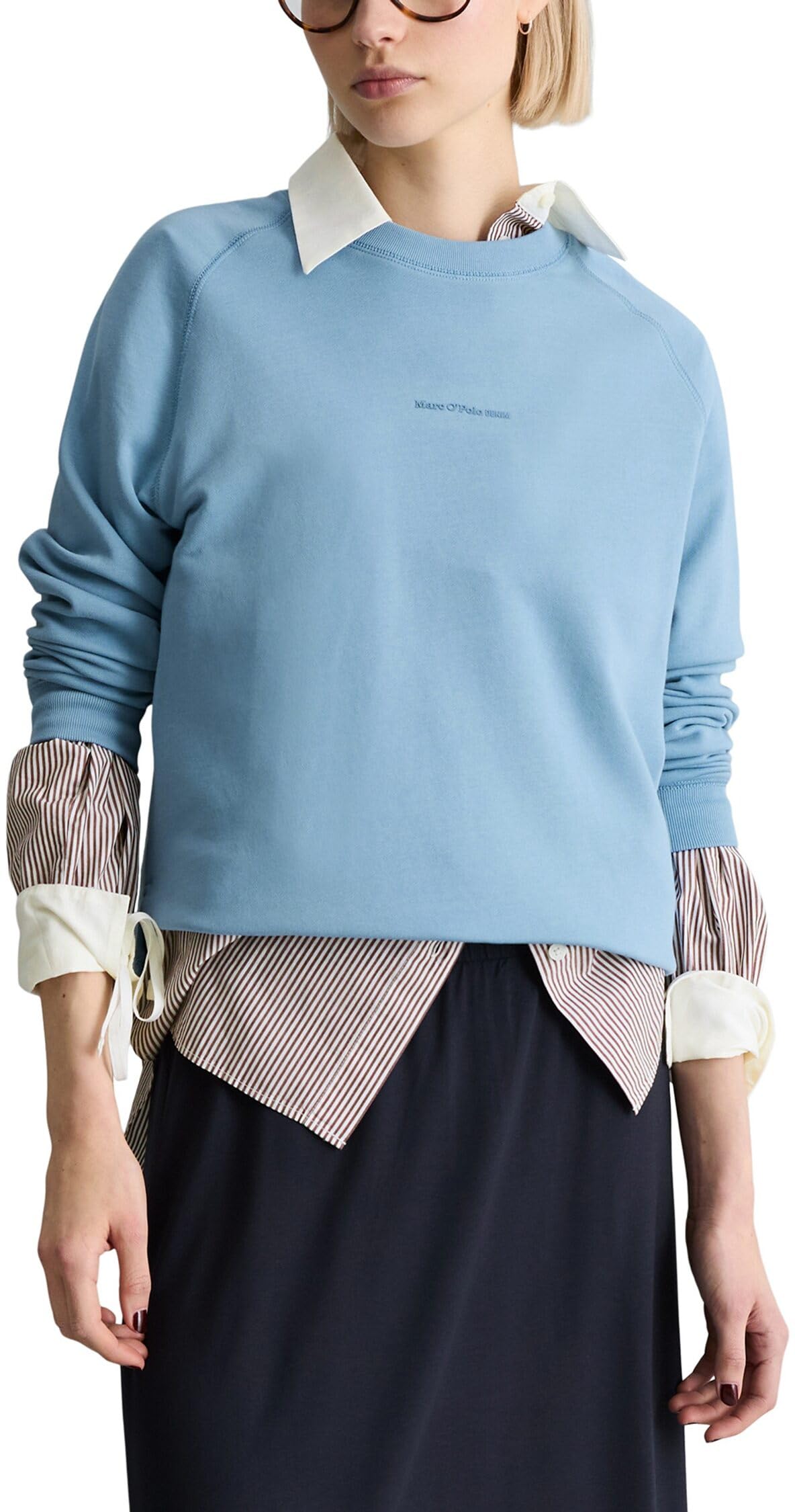 Marc OߴPolo Denim Damen Sweatshirt aus Bio-Baumwolle mit Raglanärmeln