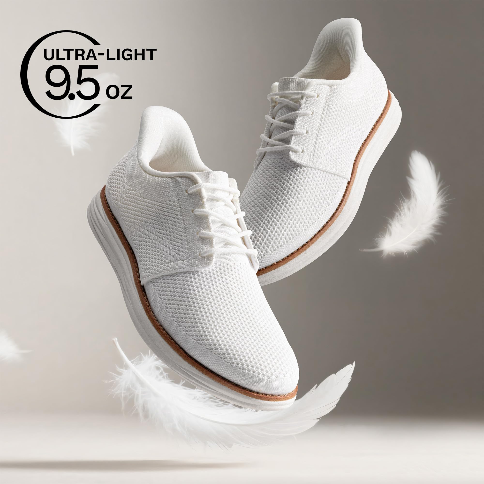Bruno Marc Chaussures habillées décontractées à enfiler mains libres pour homme - En maille - Respirantes, légères et confortables