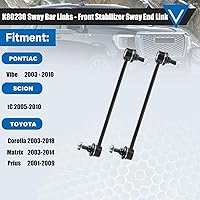 Vista 2 de K80230 Enlaces de Barra Estabilizadora Compatibles con Pontiac Vibe 2003-2010, Scion tC 2005-2010, Toyota Corolla 2003-2018, Toyota Matrix