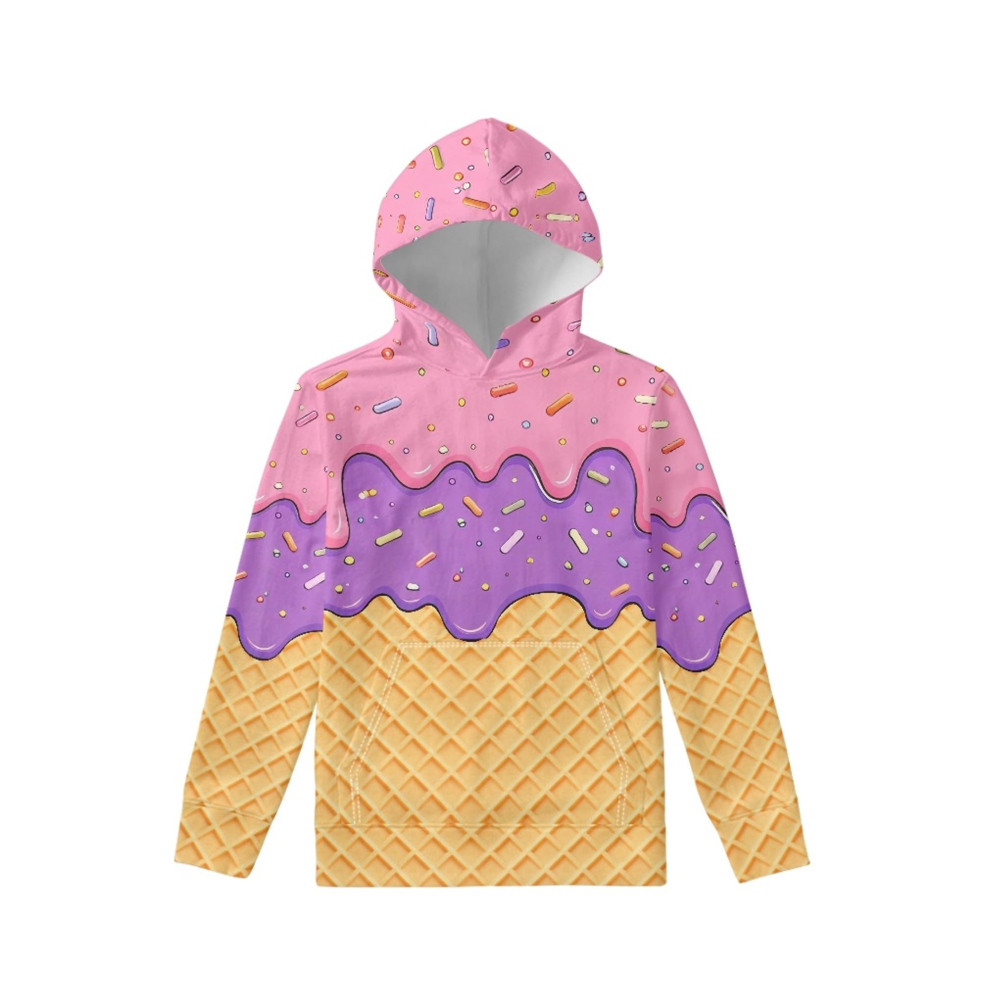 Coloranimal Unisex Girls and Boys Long Sleeve Hoodies Hoody Athletic Pullover Sweatshirts Tops Age 6-16year