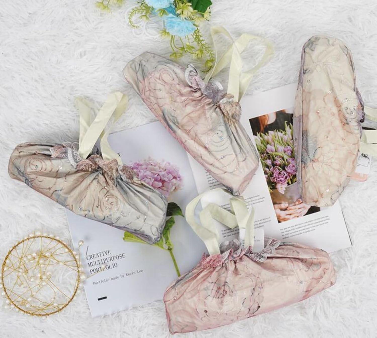 Honeystore Handmade Embroidery Lace Princess Parasol Wedding Decorative Umbrella