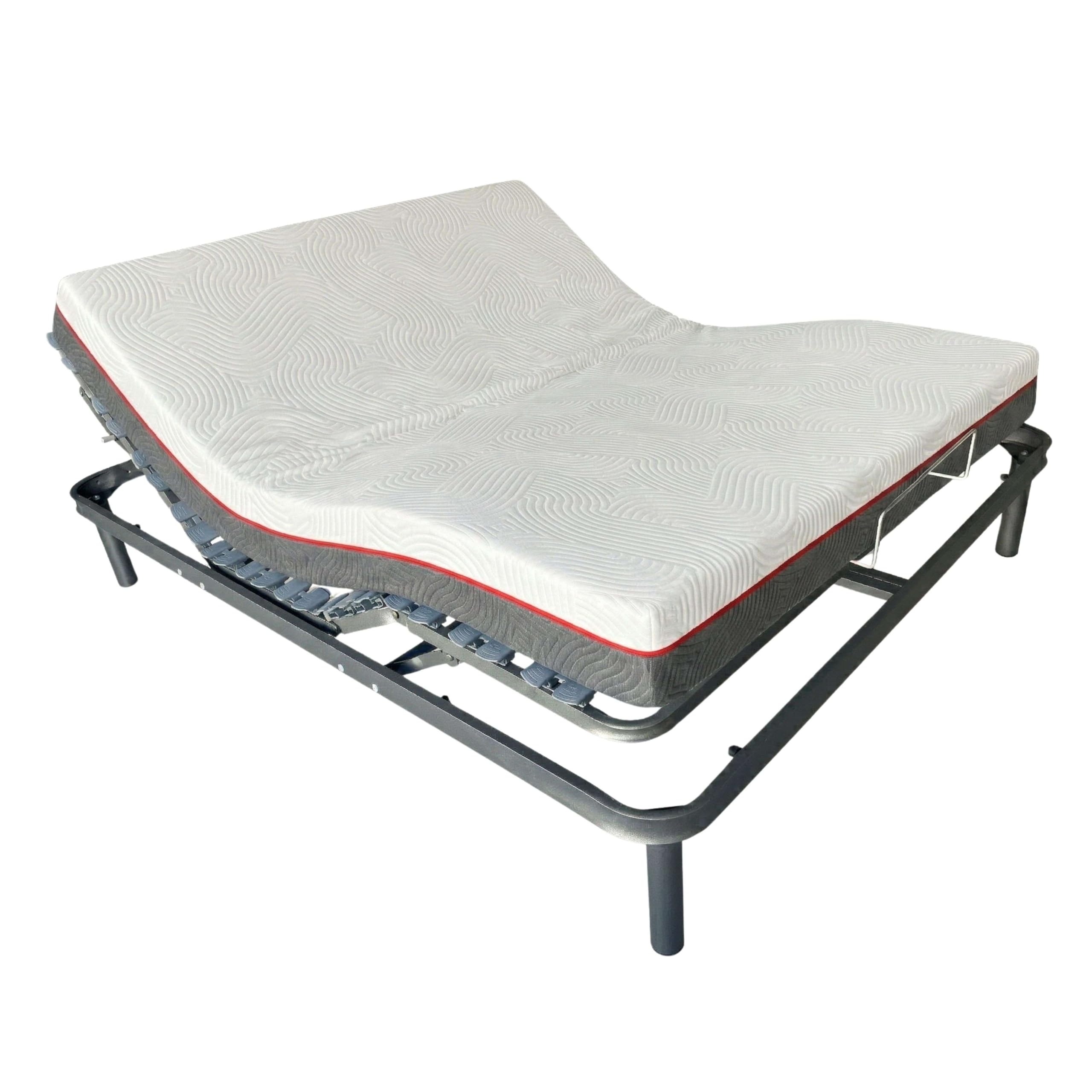 Miroytengo Pack Cama Eléctrica Articulada 150x190 cm con Colchón Viscoelástico Nert 5 planos motor, Mando y 7 zonas