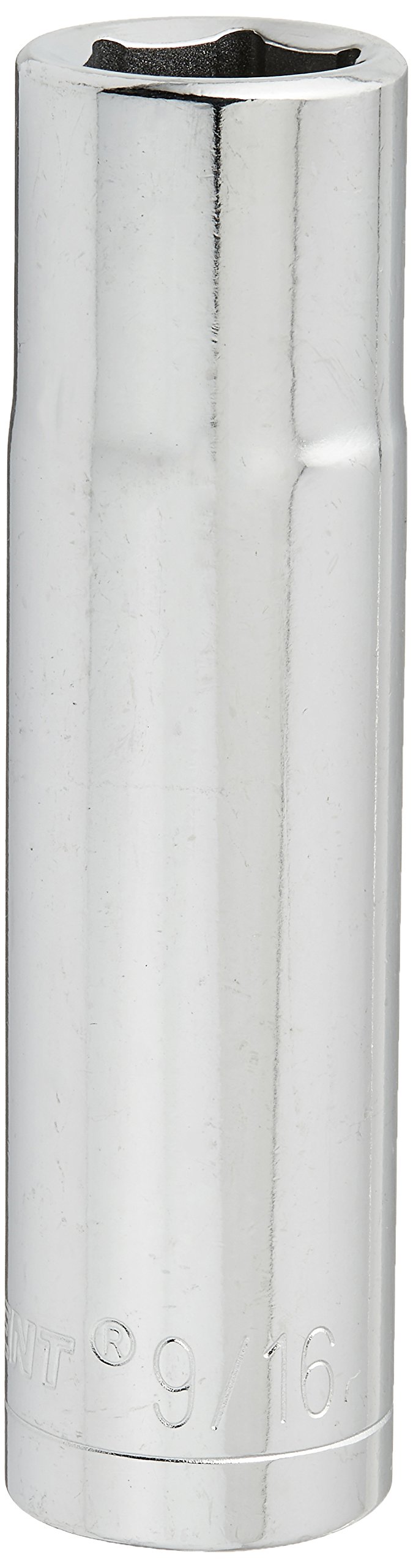 Crescent 1/2" Antrieb Stecknuss 9/16" – 6-Punkt Tiefe SAE Nuss, Vernickelt & Robust