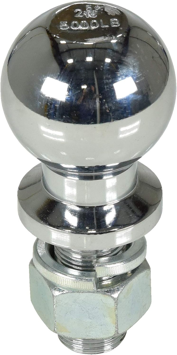 Vestil BALL-2516 Steel Bolt On Tow Ball 2-5/16 In. Diameter 5000 Lb. Capacity Silver