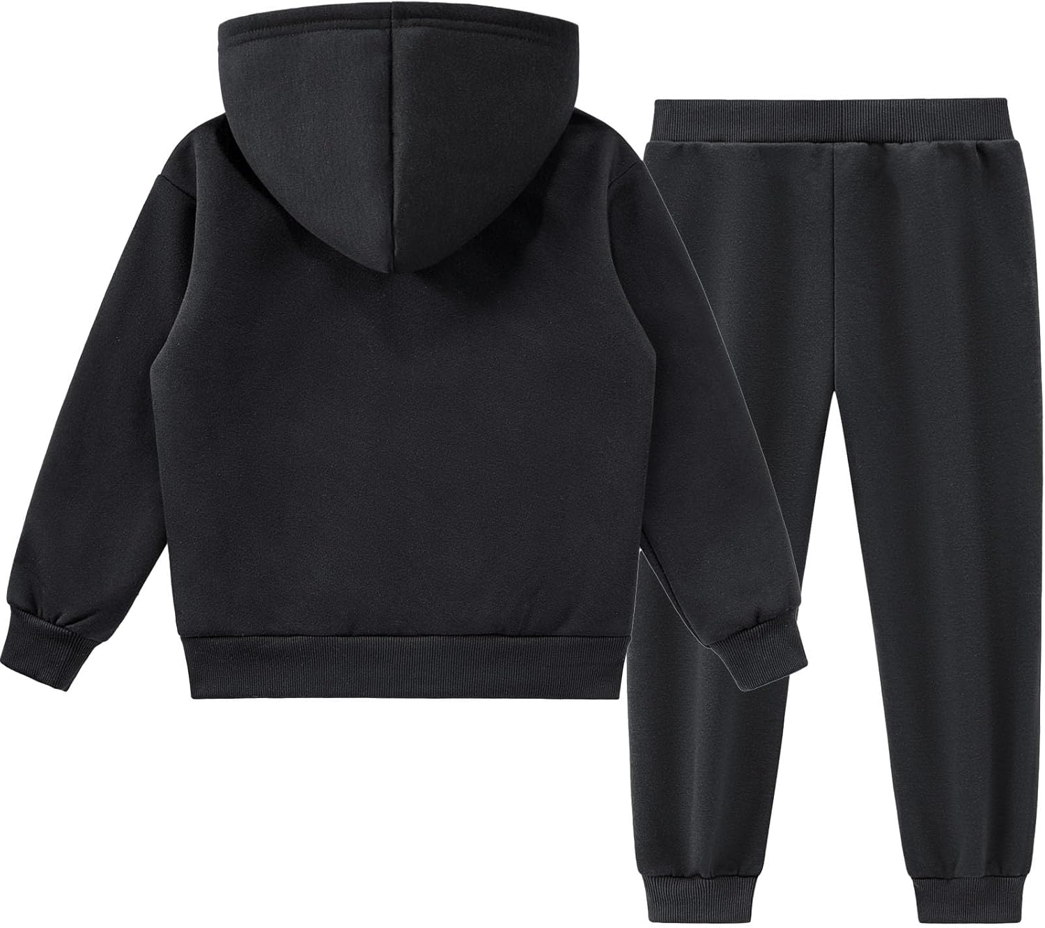 dioxoib Girls 2 Pieces Tracksuits Outfits Soft Fleece Athletic Full-zip Hoodies and Sweatpants Athletic Clothing Sets