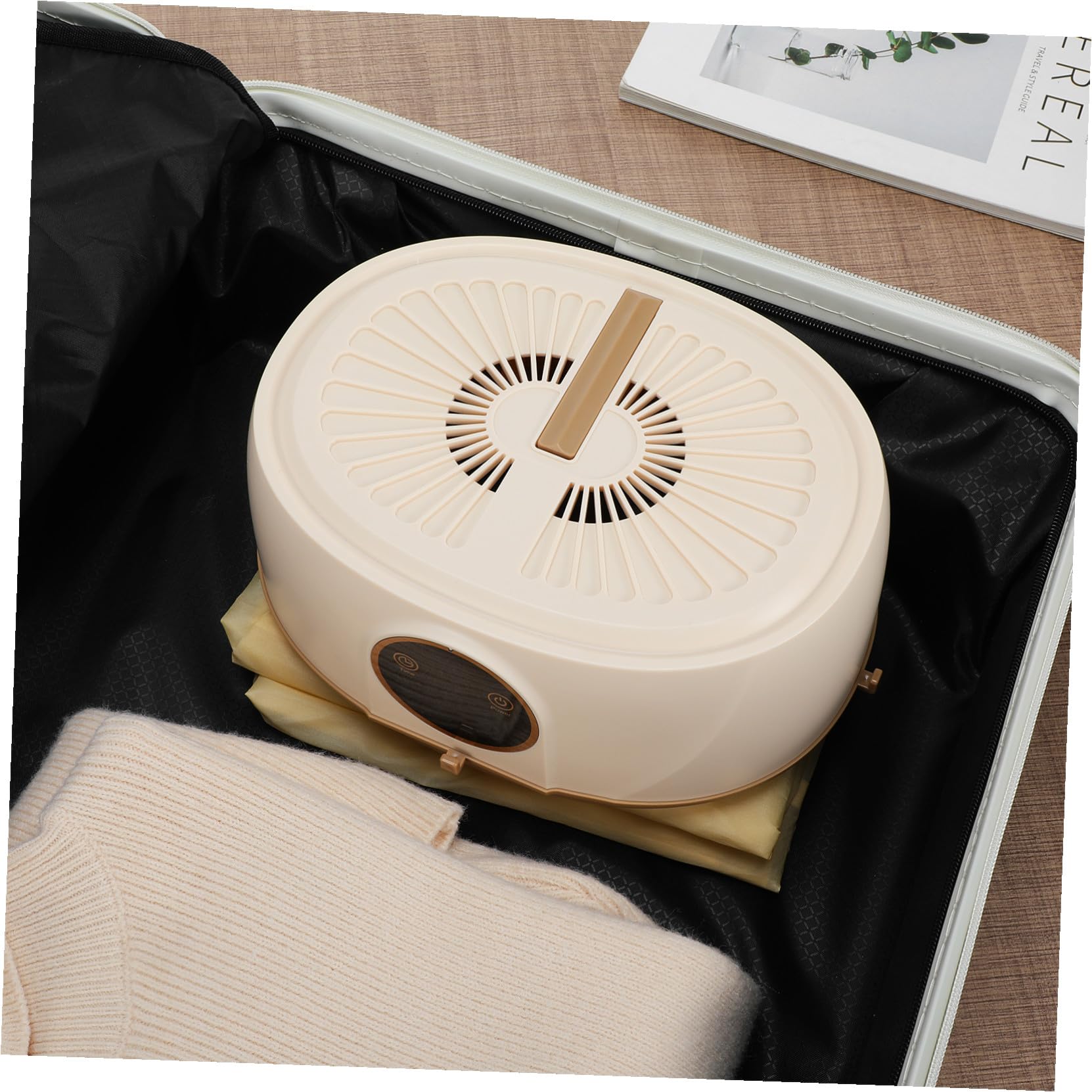 POPETPOP Sèche-linge Portable Électrique pour Appartements et Camping-cars Séchoir à Linge Pliable et Suspendu Léger et Compact avec Prise Européenne