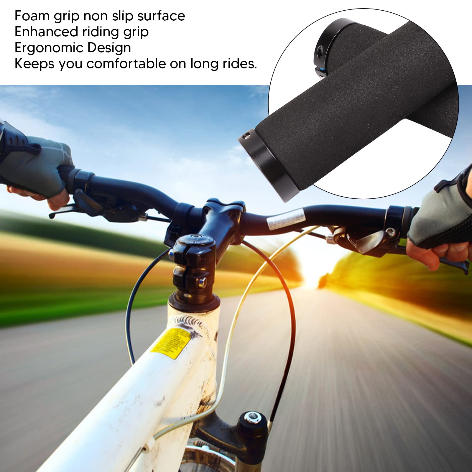 BUCKLOS Manopole per manubrio per mountain bike