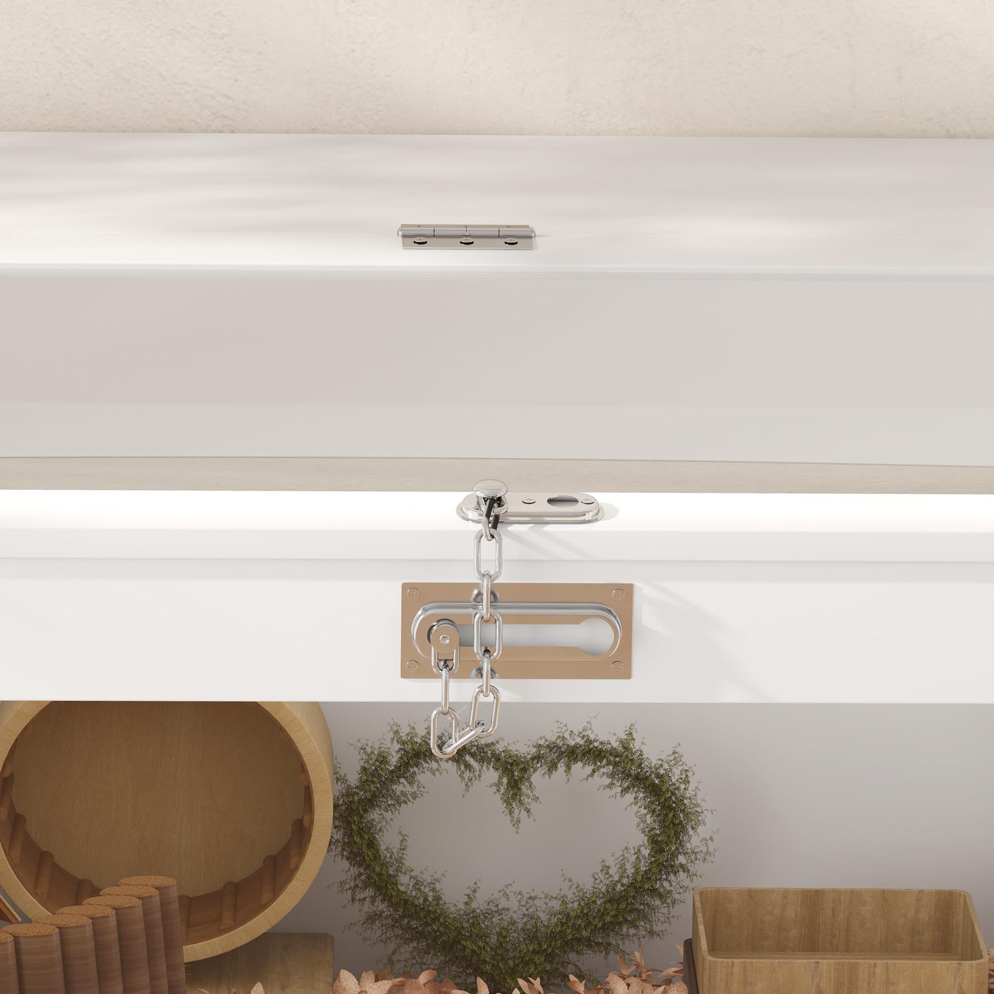 PawHut Jaula para Hámster Tapa Abatible para Jerbos 80x50x50 cm Blanco | Casa para Animales Pequeños, Ventana de Acrílico Transparente, para Hámsteres Enanos