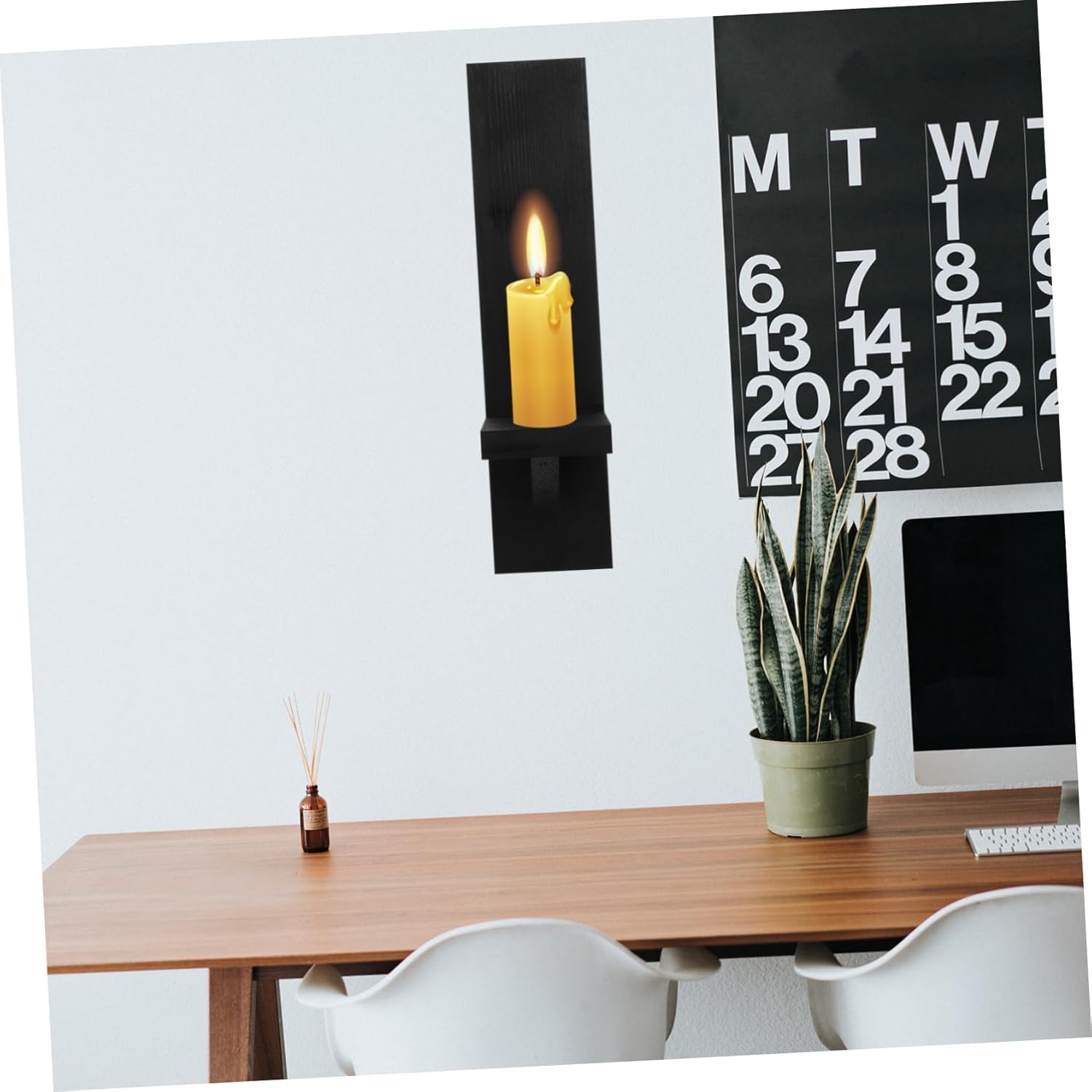 BESTYASH 2pcs Farmhouse Wall Sconces Black Wall Mount Candle Holders Rustic Gothic Design for Bedroom Living Room Kitchen Bathroom Decorative Tea Light Holders