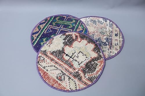 Miniatura 3 de Mesa, Kilim Supla, almohadilla para taza de café, azul Supla, posavasos para alfombra, placa base rústica, almohadilla al por mayor, almohadilla