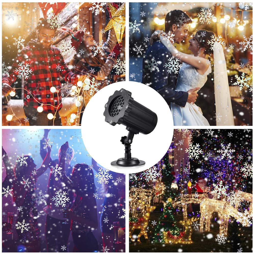Projector Kerstmis Buiten, LED Sneeuwvlok Projector, IP65