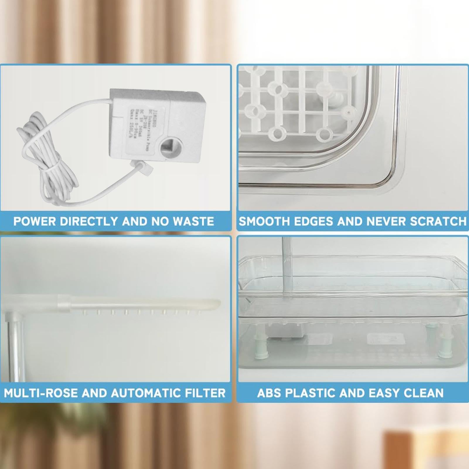 Bañera con Ducha para Pájaros, Sistema De Agua Circulante Automático, Fuente De Baño para Loros, Jaula para Pájaros, Ideal para Periquitos, Cacatúas, Cotorras, Loros Grises Africanos Y Mascotas