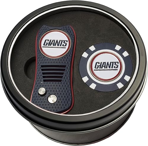 Vista 16 de Team Golf Juego de Regalo de la NFL Herramienta Switchblade para Reparar Chuletas y Chip, Incluye 2 Marcadores de Pelota Esmaltados de Doble Cara