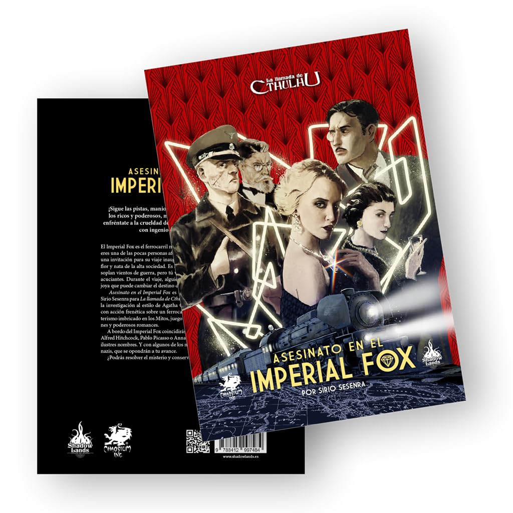 Asesinato en el Imperial Fox, Suplemento de Juego de rol, A Partir de 14 Años, De 4 a 6 Jugadores, 30-120 Minutos por Partida, Español