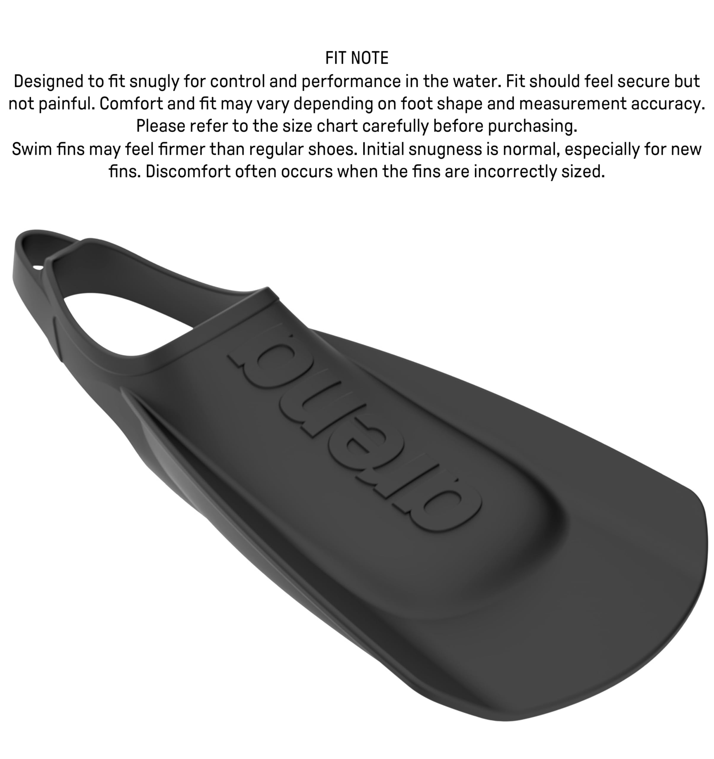 Arena - Aletas de natación para Adultos Unisex, cómodas, Ligeras, para Hombre y Mujer, de Silicona, de Pala Corta y talón Abierto