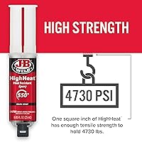 Vista 4 de J-B Weld Jeringa de epoxy de alto calor, gris oscuro