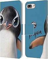 Vista 80 de Head Case Designs Funda de piel con licencia oficial de Animal Club International Bat Faces compatible con Apple iPhone 7 Plus/iPhone 8 Plus