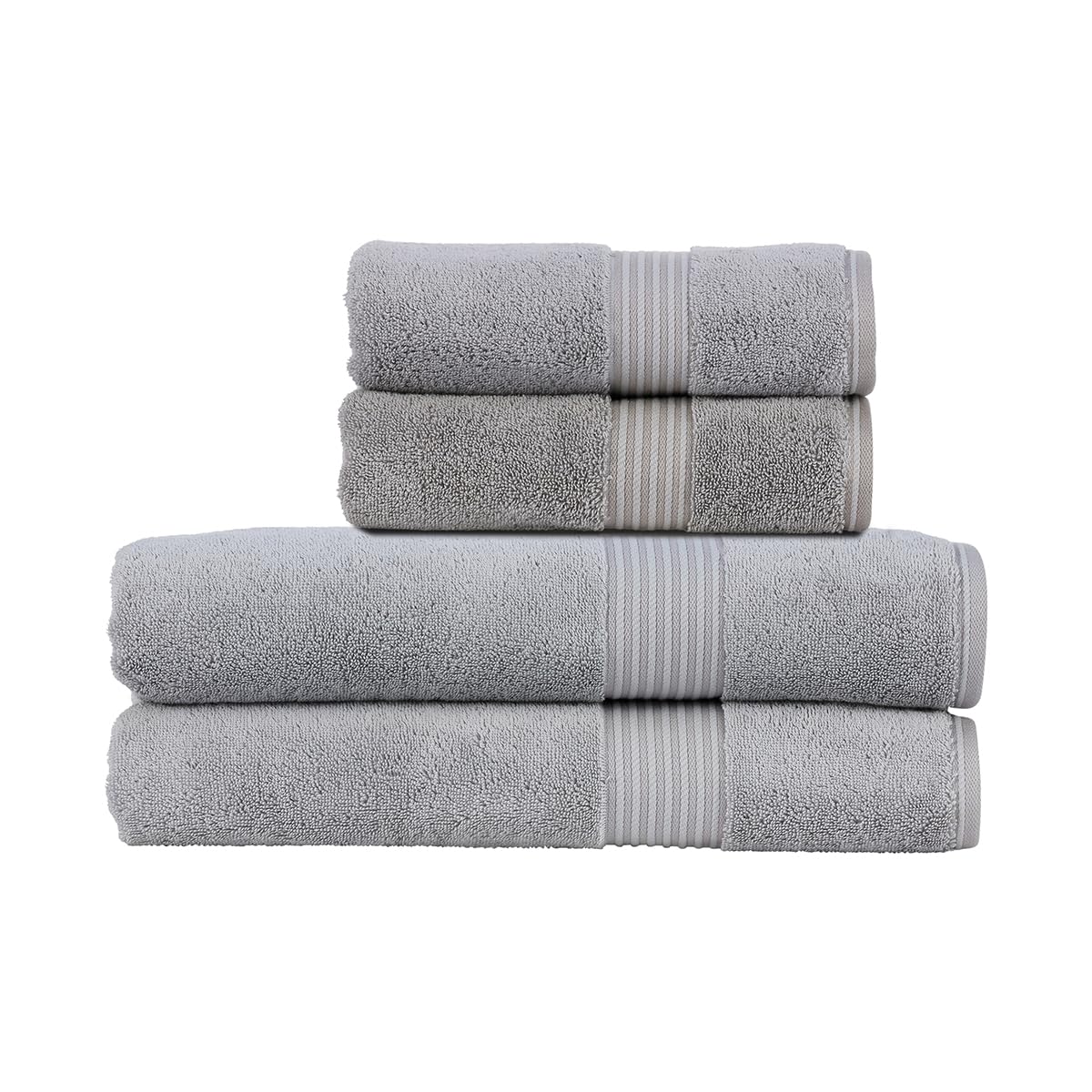 Christy Supreme Hygro 2 Hand Towels Set | Blush Pink | 100% Luxury Supima Cotton | Ultra Soft | Super Absorbent | 650GSM | Plush and Long Lasting — view 53