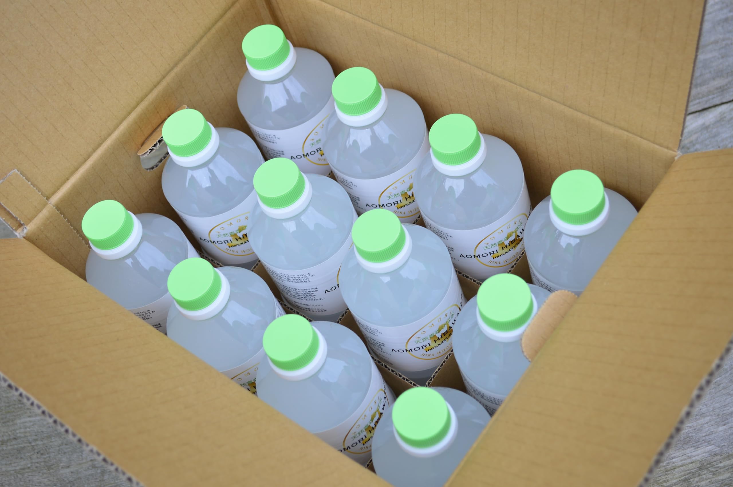 Amazon.co.jp: 産地直送！青森ひば油 天然青森ひば水1L×12本/天然水