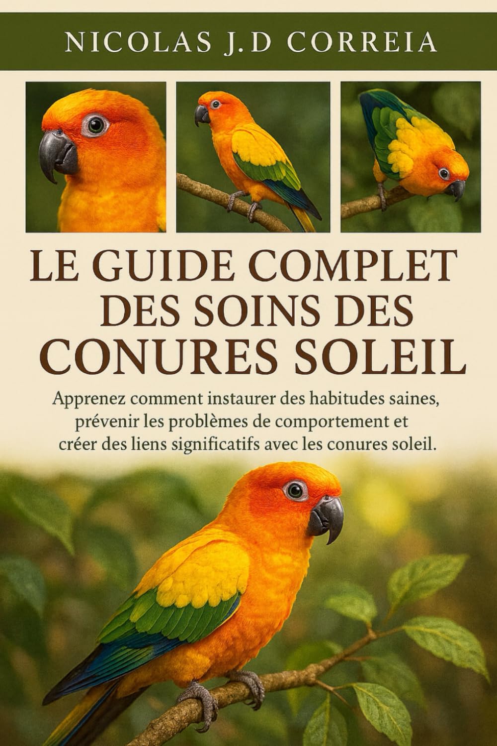 LE GUIDE COMPLET DES SOINS DES CONURES SOLEIL: Apprenez comment instaurer des habitudes saines, prévenir les problèmes de comportement et créer des liens significatifs avec les conures soleil.