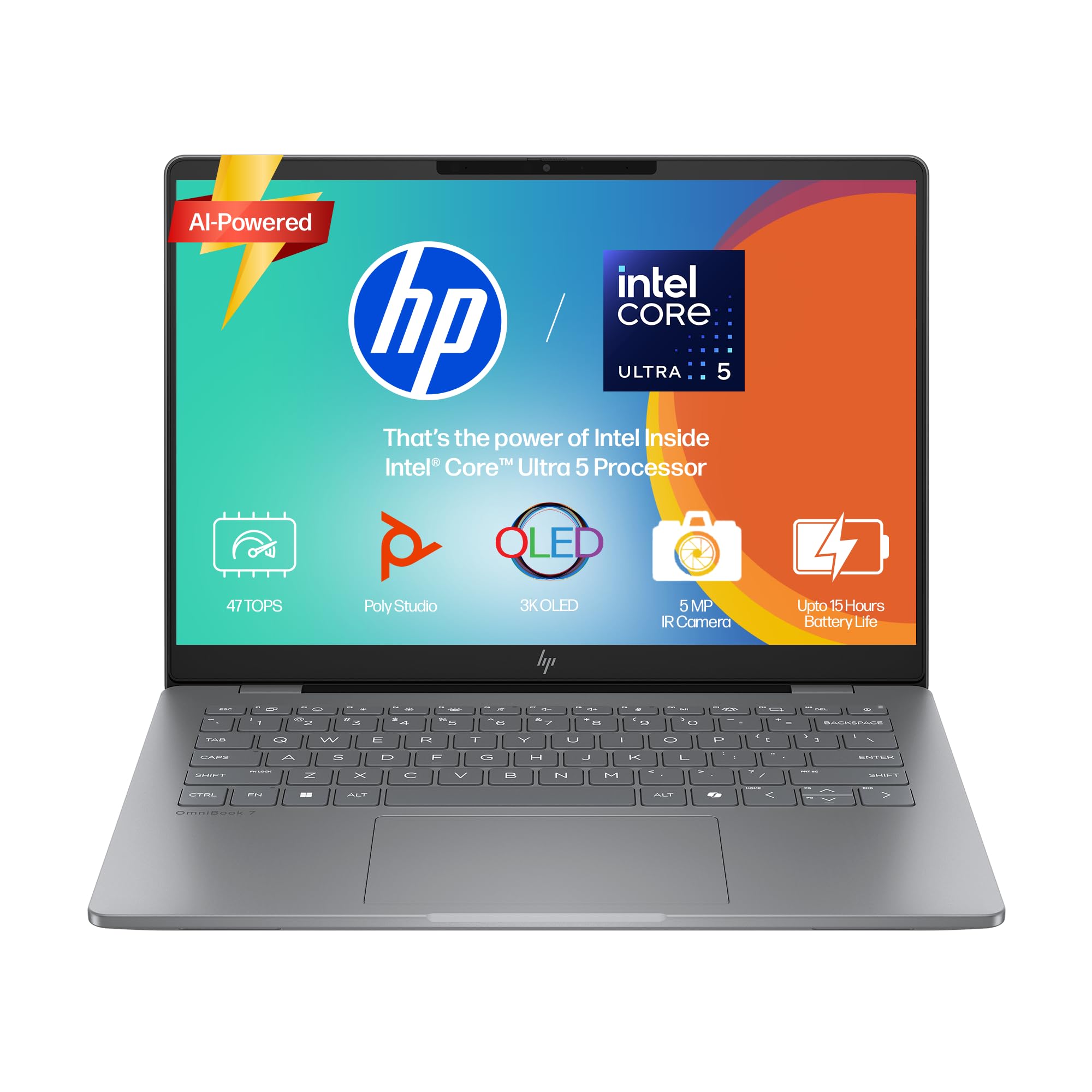 【美品】HP OmniBook 7 14inc/Core Ultra5/16GB HP OmniBook 7 OLED (Previously Pavilion Plus) Intel Core Ultra 5