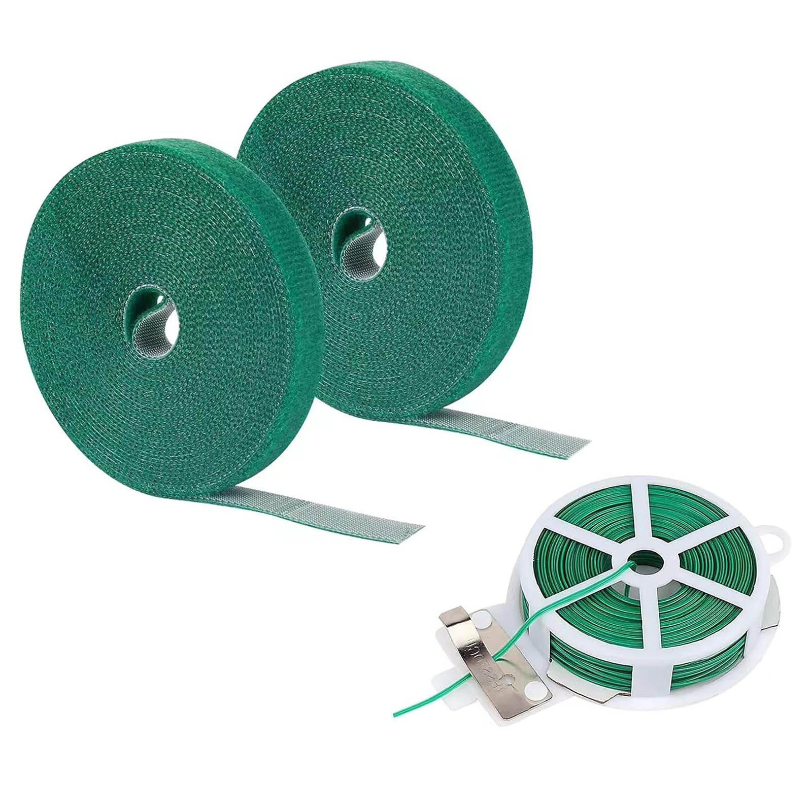 Pmelcxd Black Garden Twistee Tie,Green Garden Tape Plant Tie,Cable Ties - 3 Pack Durable And Reusable Garden Ties, Garden Shrub Plant Stake Holder Quick Packing Tape