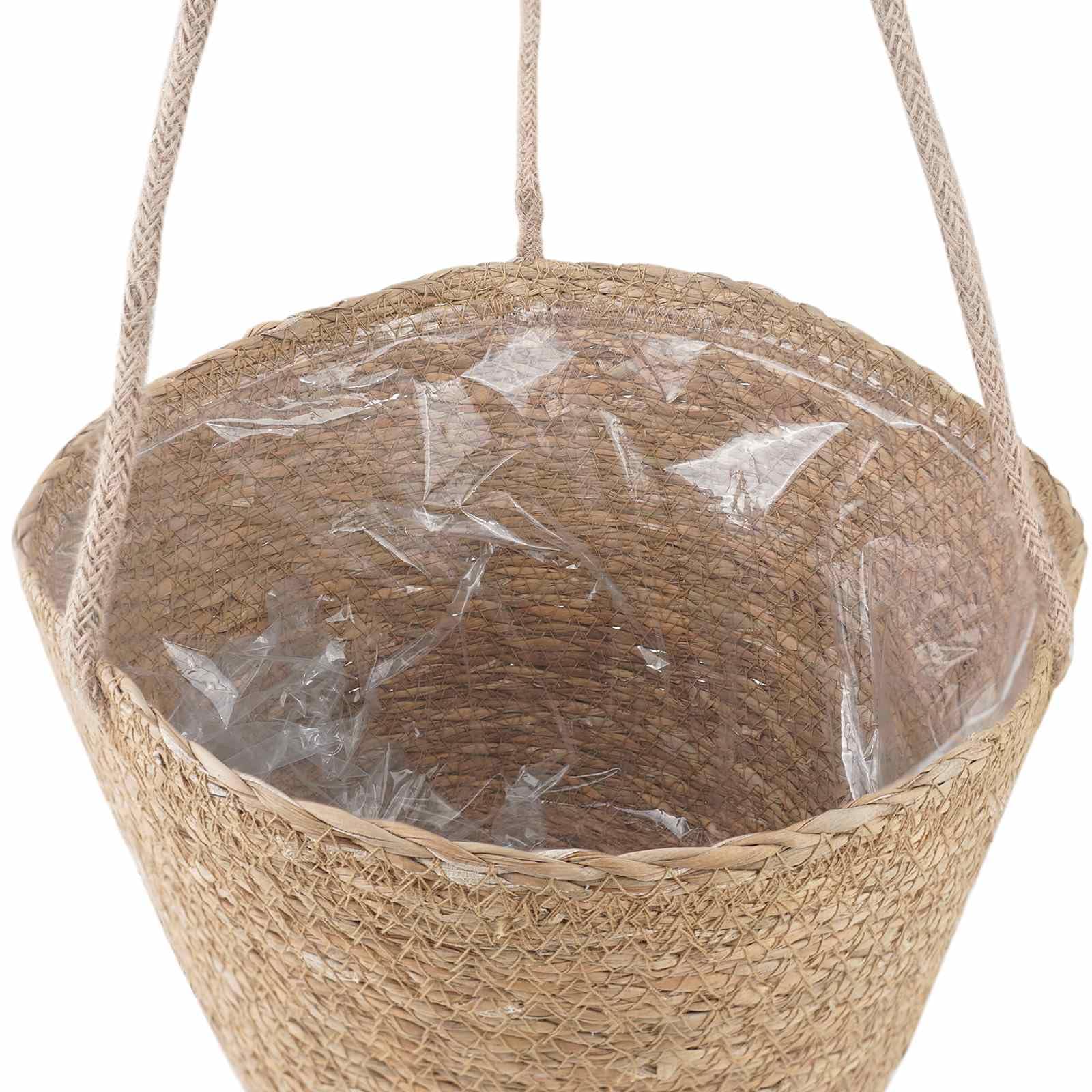 Seegras Pflanzenkörbe 3 pcs Natur Ø26 x 19 cm