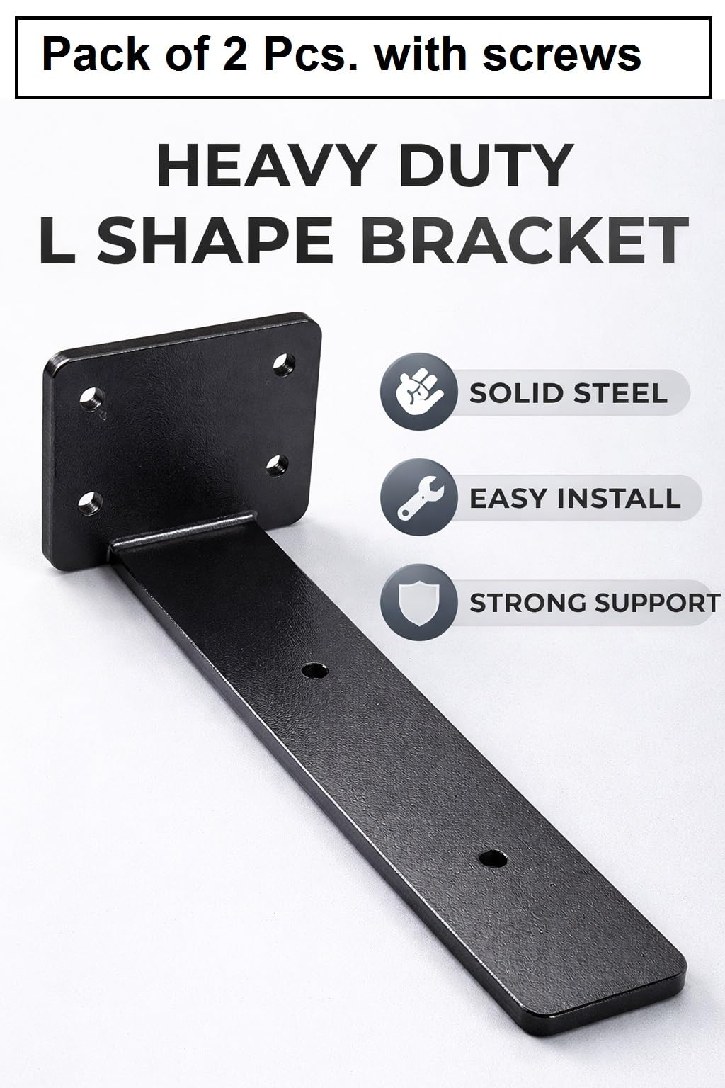 Heavy Duty Shelf Brackets - 40kg Load Capacity -3 Heavy Duty Shelf Brackets - 40kg Load Capacity -3