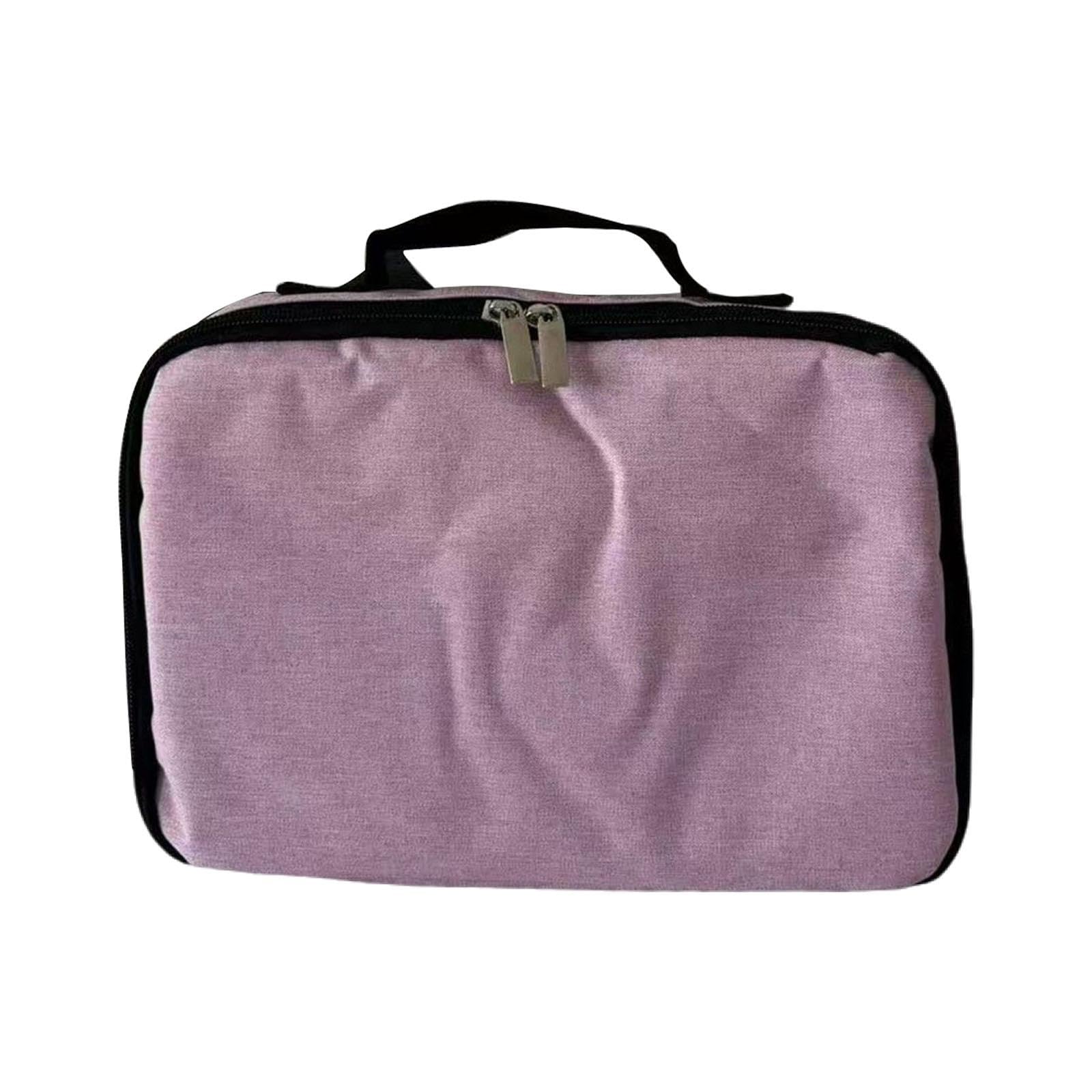 FABLOFT Sunglasses Organizer Case Soft Lining Multifunctional Eyeglasses Storage Box Pink-image-43