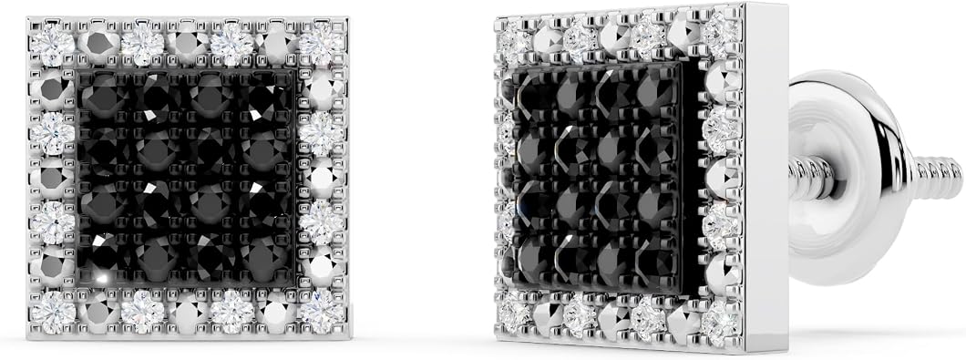 Dazzlingrock Hop Studs in Unisex Design Ladies Mens Real Diamond Earrings