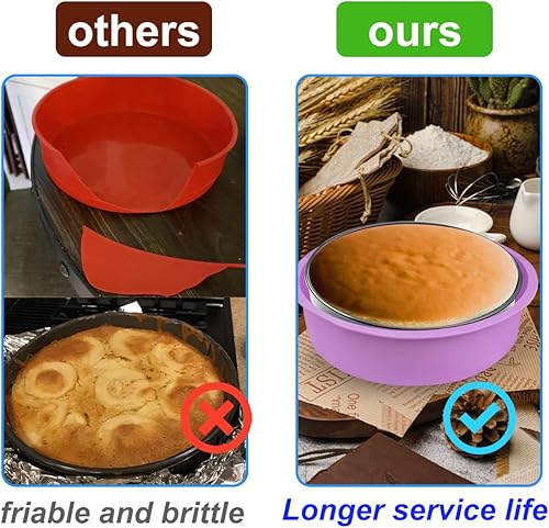 Miniatura 4 de Protector de sartén para pastel de queso para sartén redonda de 9 pulgadas, paquete de 3 unidades que evitan que el agua entre en la bandeja de