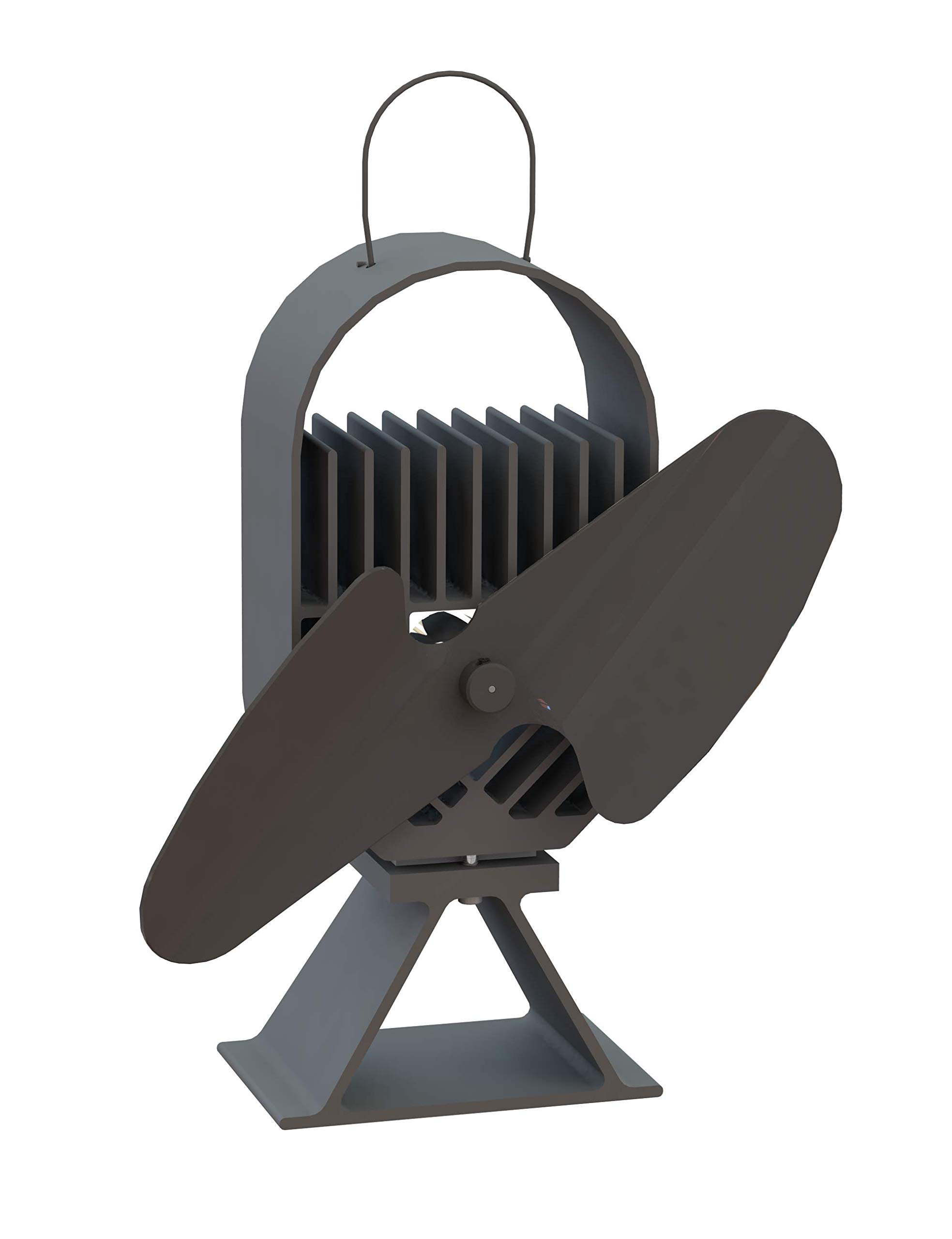Ecofan AIRDECO vintage 8202 ventilateur de poêle noir pour optimiser la chaleur du salon